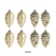 thumbnail image 4 of Advancent Decoraciones navideñas de 8 piezas, decoraciones de árbol de plástico duraderas para un ambiente festivo pensativo Kits de decoración para fiestas Oro, 4 of 5