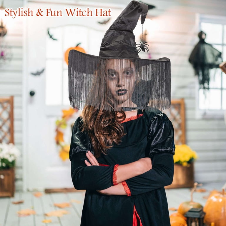 Large Black Witch Hat Costume Accessory for Women Halloween Party Halloween Witch Hat Versatile Headwear Witch Costume  main image 3