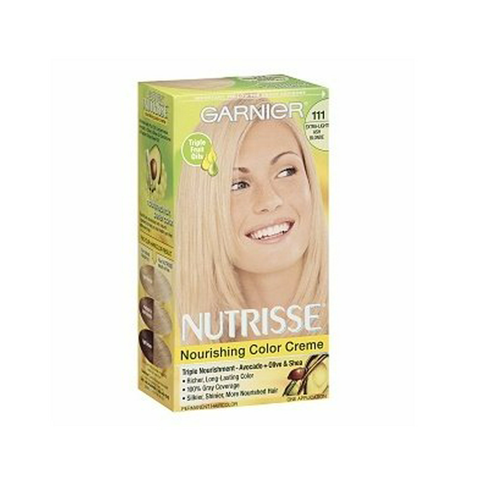 Garnier Nutrisse Level 3 Permanent Hair Creme, Extra, Light Ash Blonde 111 ( White Chocolate) | Walmart Canada
