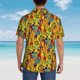 thumbnail image 4 of Balery Dancing African Womens Camisas hawaianas de manga corta para hombre, camisas playeras de corte holgado, camisas de vacaciones con botones,Small, 4 of 7