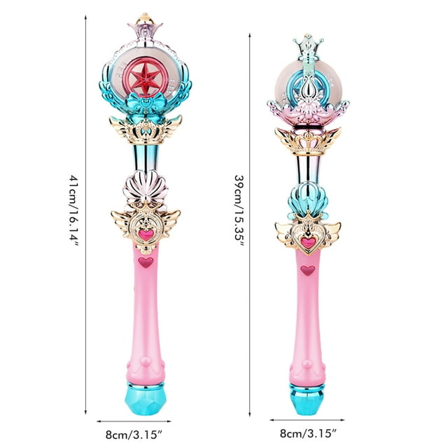 Princess Lighting Sticks Luminous Fairy Wand Stick Princess Lighting Sticks Cute Mini Toy Christmas New Year Birthday Gift
