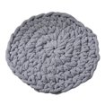 thumbnail image 4 of Cojín redondo de punto para asiento, cojín para silla, cojín de lectura, alfombrilla para sentarse versátil, 50x50cm, para dormitorios, exteriores, Gris, 4 of 8