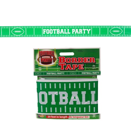 Forum Football Game Day Sunday Party plastic 20' Party Tape, Green (Best Fantasy Football Forums)