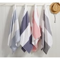 thumbnail image 2 of Toalla de playa Loon & Lake Luxury Block Stripe, 100% algodón, 2 of 9