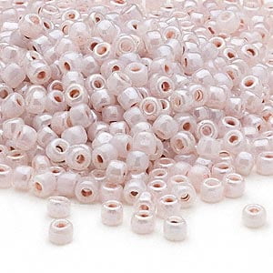 Pink Ceylon Seed Beads 40 Grams 2mm 