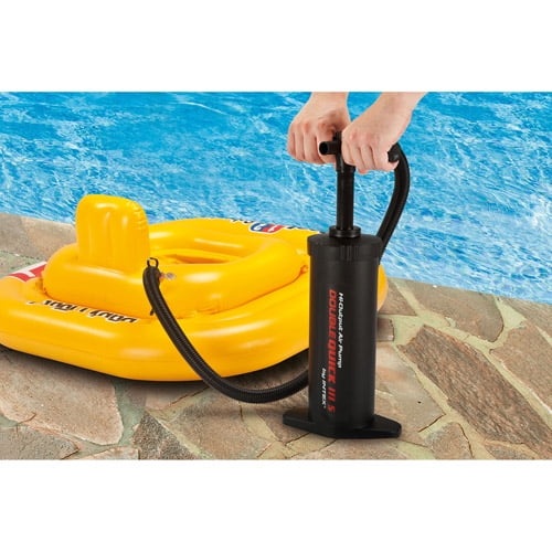 Intex 68612 Air Hand pump Double Quick inflatable dinghy mattress pump 8189 