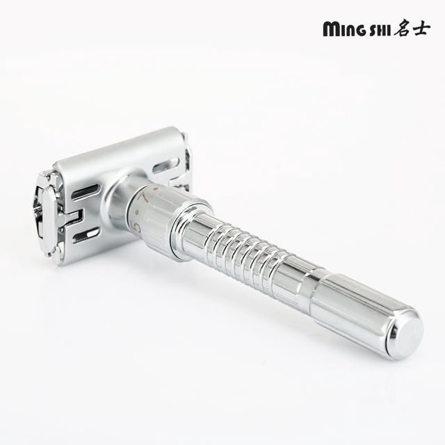 1 Ensemble Femmes Hommes Rasoir Fournitures de Beauté avec Trancheur Réglable Tondeuse Double Face Acier Inoxydable Réutilisable Fournitures d'Exfoliation de Barbe