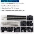 thumbnail image 4 of Crimping tool kit, includes 600 2.54mm connector set - 28 ratchet wire crimping pliers, 1/2/3/4/5/6/7 pin DuPont connector male and female terminal crimping terminals 28-18, 4 of 4