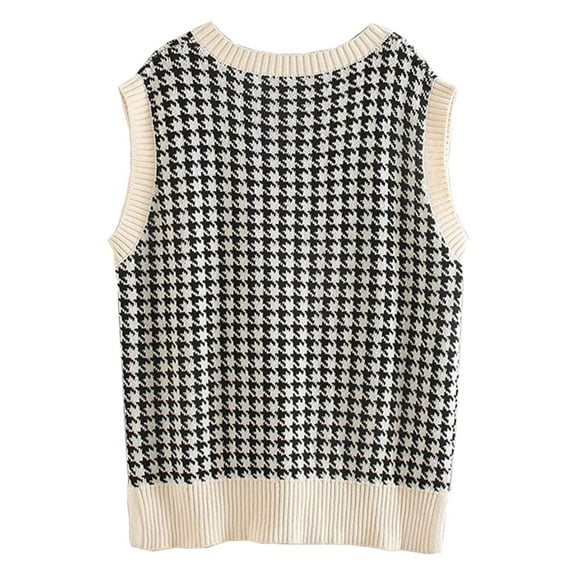 Aayomet Sweater Vest for Women V Neck Ribbed Knit Split Pullover Sweater Vest Blouse (A, S)