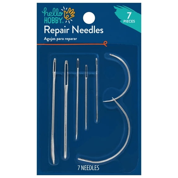 Hello Hobby Steel Household Repair Needles, Assorted, 7 Count