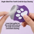 thumbnail image 3 of Pet Detangling Flea Comb, Dog Facial Eye Comb, Stainless Steel Tear Stain Remover, Round-Head Grooming Comb for Dog Cat, 3 of 7