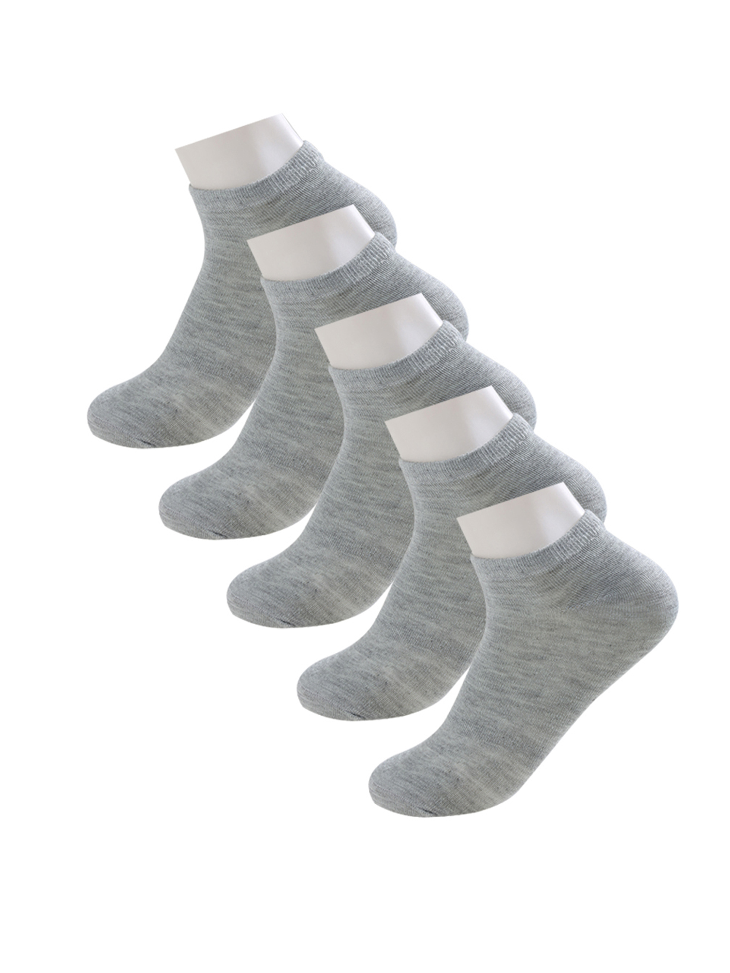 Unique Bargains Soft Cotton Athletic Ankle Socks 5-Pack (Junior & Women's) - image 3 of 7