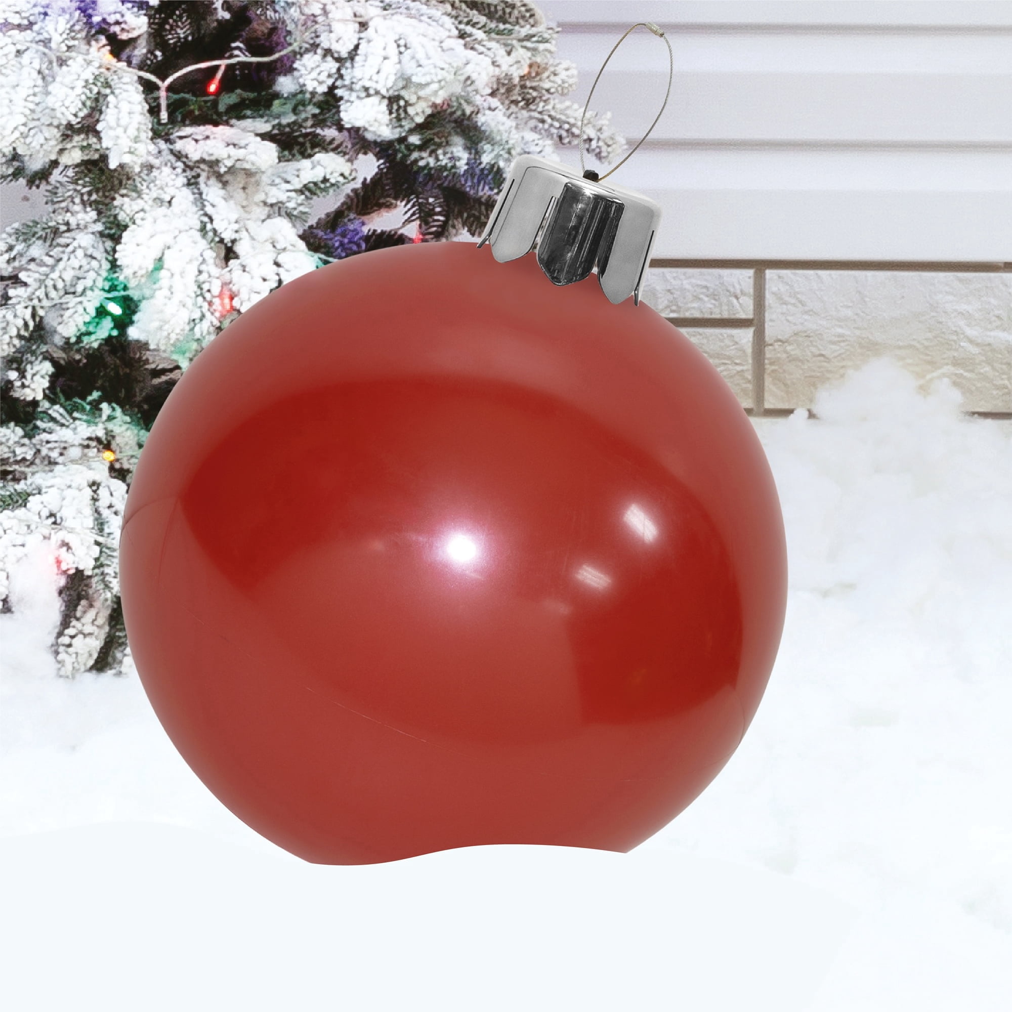 Red Inflatable Christmas Ornament Decoration, 21", by Holiday Time