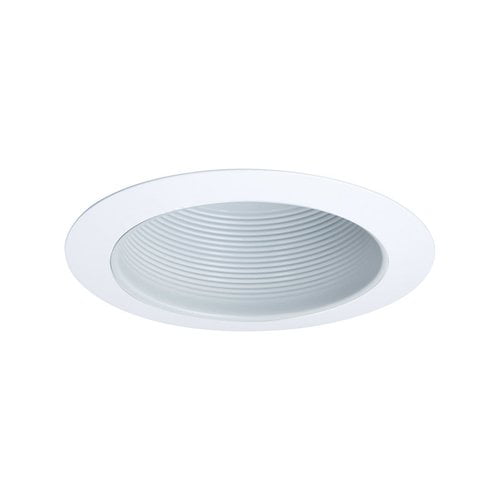 6"  White Self Flange Air Tight Baffle Trim For  Recessed Light- 48pcs