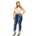 thumbnail image 3 of VIP Jeans Juniors plus ripped repaired distressed blue skinny jeans for Teen Girls, 3 of 8