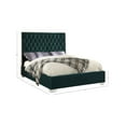thumbnail image 3 of Meridian Furniture Lexi Green Velvet King Bed, 3 of 3