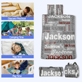 thumbnail image 5 of KAINSY Custom Name Toddler Nap Mat, Personalized Kids Sleeping Mat for Daycare, Nap Mats for Preschool with Pillow and Blanket, Rolled Sleeping Bag for Boys, Girls, Sleepover, Kindergarten, 5 of 8