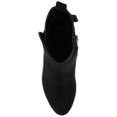 thumbnail image 5 of Journee Womens Zuri Inside Zip Block Heel Booties, 5 of 10