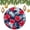 Pattern-4, variant on Christmas Ornament Red Hibiscus Flower Navy Blue Palm Leaf Double-Sided Ceramics Ornaments Summer Tropical Leaves Christmas Xmas Tree Ornament Decoration Hanging Pendant Decor Ornament Xmas Present