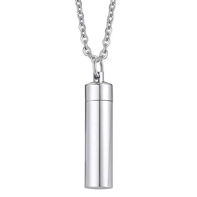 Hombres collares para cenizas hecho a mano recuerdo joyería colgante Yuyangstore Collar de urna de cremación