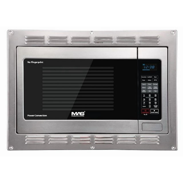 Contoure Four à Micro-Ondes RV-200S-CON MAS; Capacité de 1,1 Pied Cube; Puissance de Cuisson de 1000 Watts/puissance d'Entrée de 1500 Watts; Écran DEL Bleu et Préréglage à une Touche; Four à Convection; Friteuse à Air Chaud Intelligente