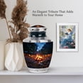 thumbnail image 6 of MUKTIVE Campfire Urn for Cremation - Urns for Human Ashes Adult Woman - Memorial Ashes Urn for Adults Men - 10 Inch Large Urns for Grandpa, 6 of 7