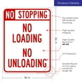 thumbnail image 3 of No Stopping No Loading No Unloading Sign,, 3 of 8