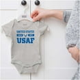 thumbnail image 5 of US Air Force Classic USAF Logo Romper Boys or Girls Infant Baby Brisco Brands 12M, 5 of 6