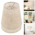 thumbnail image 2 of KALLORY 2-Pack Beige Linen Lamp Shade Set Natural Breathable Fabric Lampshades for Home Living Room Bedroom Decor, 2 of 10