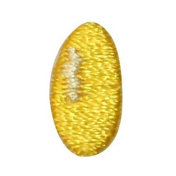 ID 3355 Lot of 3 Tiny Easter Egg Patch Spring Bean Embroidered Iron On Applique