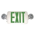 thumbnail image 2 of Morris Products 73536 Round Head LED Combo Exit Emergency Light High Output Remote Capable with Self Diagnostic, Red LED - White Housing, 2 of 2