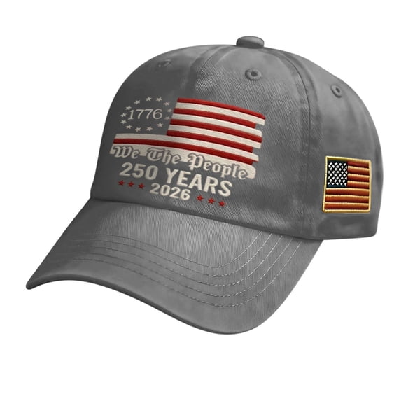 Lksixu Chapeau USA 250e Anniversaire, Casquette de Baseball Patriote Drapeau Américain 1776-2026 Année, Casquette Camionneur Rétro Ajustable Commémorative des États-Unis Amérique Chapeau 250e Anniversaire pour Hommes Femmes