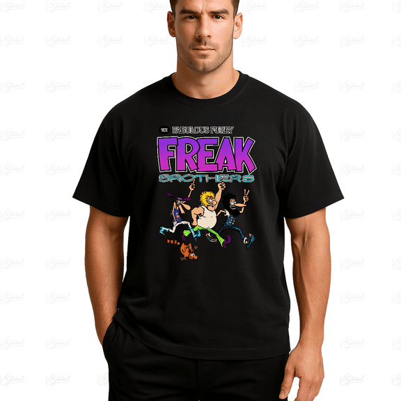 Fabulous Furry Freak Brothers Underground Comic Retro Gift Unisex T-Shirt, up to Size 5XL