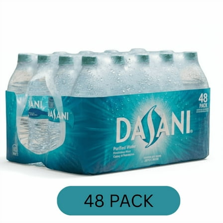 DASANI Purified Water Bottles, 12 fl oz, 48 Pack | Pure Refreshing Taste | Eco-Friendly Packaging | Premium Bottled Drinking Water
