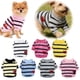 thumbnail image 1 of Camiseta a rayas para perros y gatos Chaleco de algodón Ropa para mascotas Primavera-verano Camiseta adecuada para mascotas pequeñas, medianas y grandes, 1 of 4