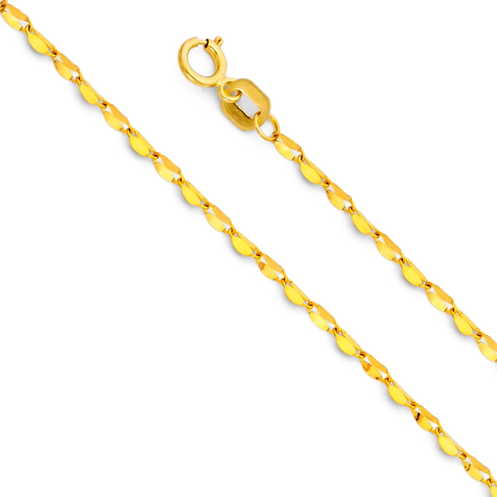 Ioka - 14K Yellow Solid Gold 1.7mm 