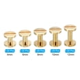 thumbnail image 3 of 50 Sets Chicago Screws, M4 Brass Chicago Screw Slotted Binding Post Screw Rivets for Leather Belt, 3 of 6