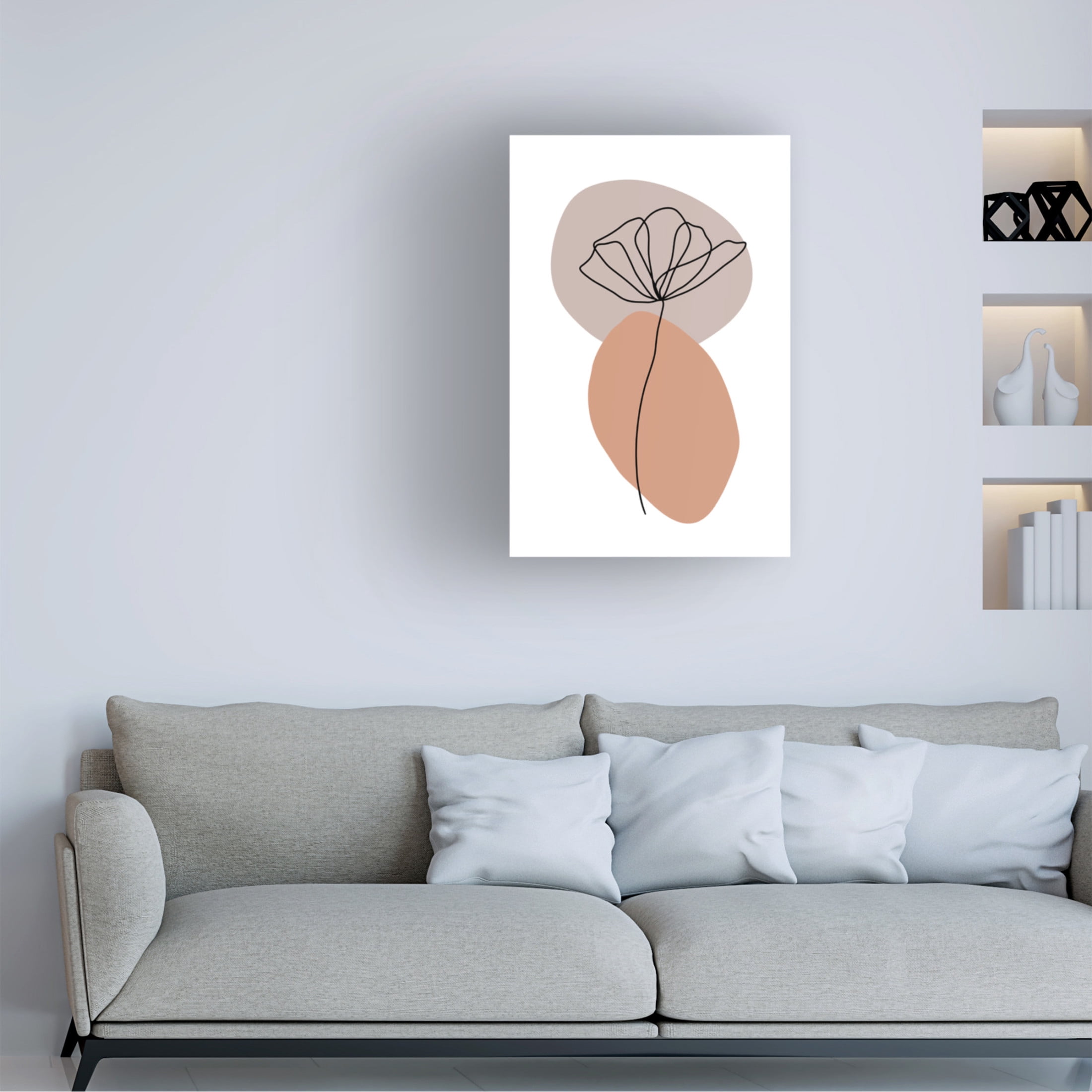 Trademark Fine Art Veronika Boulova  Flower Canvas Wall Art