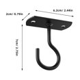 thumbnail image 2 of OUNONA 2Jgo Soporte De Pared Negro Para Colgar Plantas Y De Jardín Resistente, 2 of 8