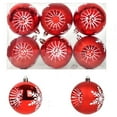 thumbnail image 2 of 6pc Christmas Ball Ornaments,3.15inch Sunflower Christmas Balls Ornaments Set for Tree,Shatterproof Xmas Tree Decoration,Painting & Glittering Hanging Ball Baubles, 2 of 5