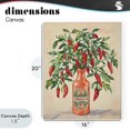 thumbnail image 4 of Stupell Industries Contemporary Chili Peppers in Hot Sauce Vase Canvas Art, 16 x 20, by The Prints Vibe, 4 of 8