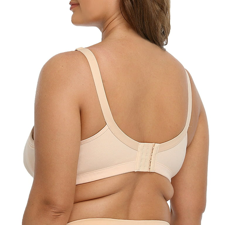 Ladies Plus Size Bra Full Firm Support Non Wired Non Padded Bra 