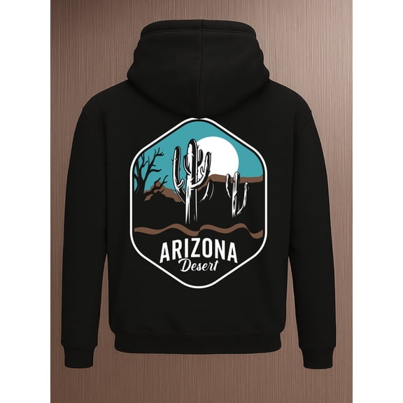 Arizona Desert Hoodie graphic hoodies Camping for men hooded sweatshirt black Perfect for Fall & Winter high quality spring casual elegant funny guys beer Classic Unisex hoodie