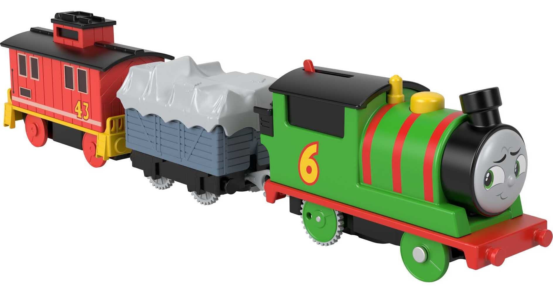 Thomas & Friends Percy & Brake Car Bruno Motorized Vehicle Set(Selections May Vary)