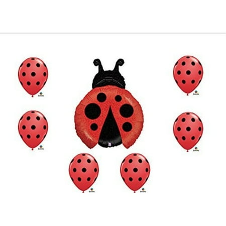 1 X Ladybug Balloon Set Birthday Party Baby Shower Decorations