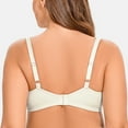 thumbnail image 2 of MELENECA Women's Minimizer Seamless Unlined Comfortable Plus Size Underwire Bra Off White 42D, 2 of 6