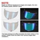 thumbnail image 2 of Visor de casco Psler para casco K6 K6s, color verde transparente, 2 of 6