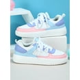 thumbnail image 2 of Women Two Tone Skate Shoes, Lace-up Front Sporty Sneakers, 2 of 4