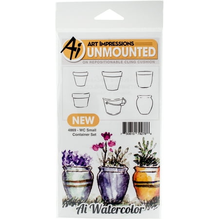 - Art Impressions Watercolor Cling Rubber Stamps, 4