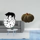 thumbnail image 2 of Reloj de pared con forma de gato, reloj de pared con forma de calabaza, cojín decorativo, reloj colgante de cristal de peluche, adecuado para el hogar, 2 of 8